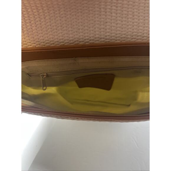 Vintage Fossil 1954 Woven Shoulder Crossbody Bag Purse White - Picture 8 of 8